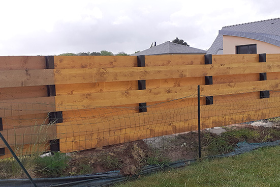 Palissade en bois